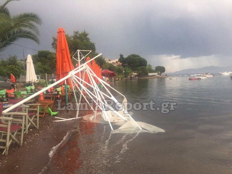 Καταστροφές από την κακοκαιρία σε Φθιώτιδα και Χίο – Χαλάζι και θυελλώδεις άνεμοι (εικόνες, βίντεο)